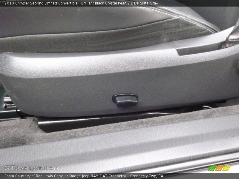 Brilliant Black Crystal Pearl / Dark Slate Gray 2010 Chrysler Sebring Limited Convertible