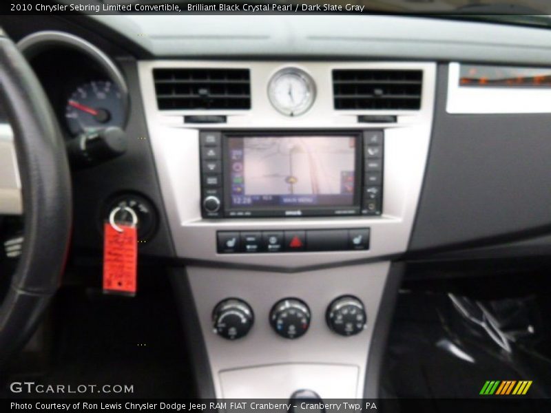 Brilliant Black Crystal Pearl / Dark Slate Gray 2010 Chrysler Sebring Limited Convertible
