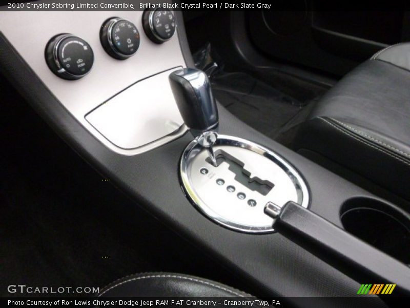 Brilliant Black Crystal Pearl / Dark Slate Gray 2010 Chrysler Sebring Limited Convertible
