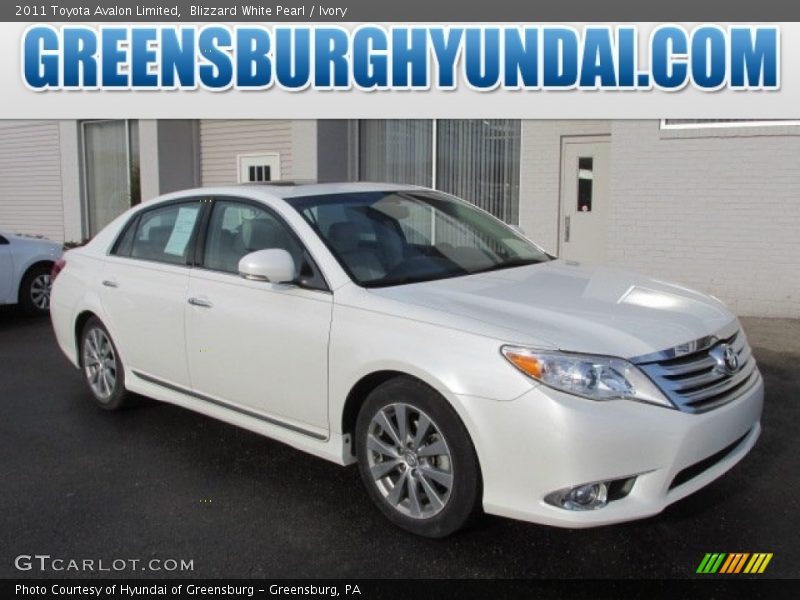 Blizzard White Pearl / Ivory 2011 Toyota Avalon Limited