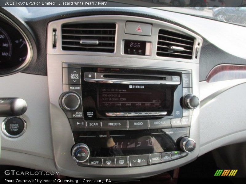 Blizzard White Pearl / Ivory 2011 Toyota Avalon Limited