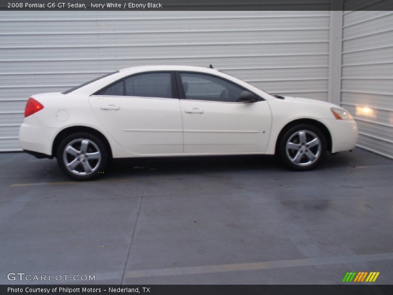 Ivory White / Ebony Black 2008 Pontiac G6 GT Sedan