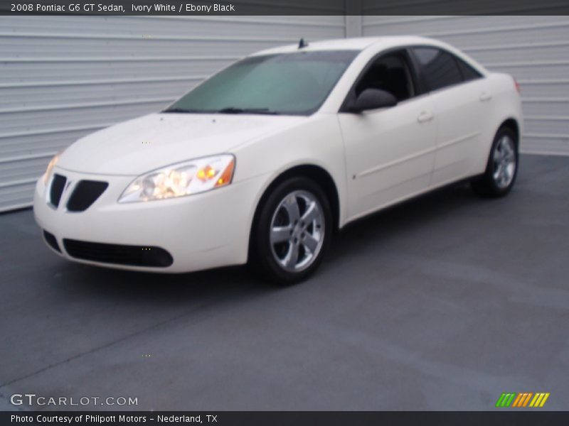 Ivory White / Ebony Black 2008 Pontiac G6 GT Sedan