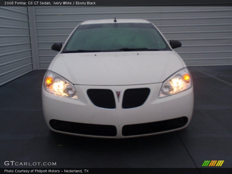 Ivory White / Ebony Black 2008 Pontiac G6 GT Sedan