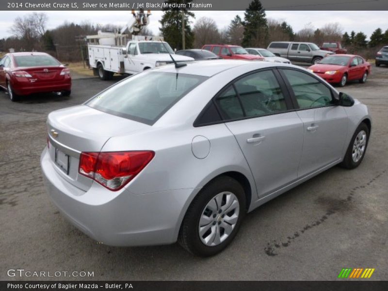 Silver Ice Metallic / Jet Black/Medium Titanium 2014 Chevrolet Cruze LS