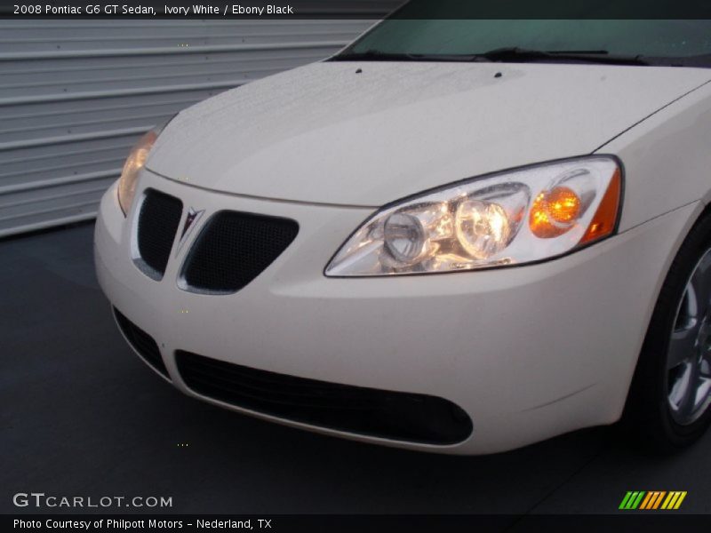 Ivory White / Ebony Black 2008 Pontiac G6 GT Sedan