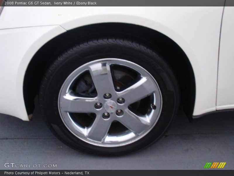 Ivory White / Ebony Black 2008 Pontiac G6 GT Sedan