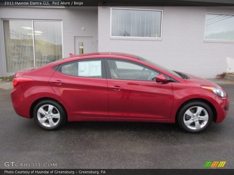 Red Allure / Beige 2011 Hyundai Elantra GLS