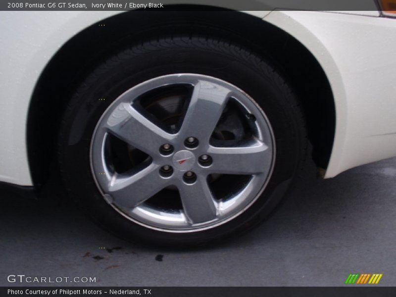 Ivory White / Ebony Black 2008 Pontiac G6 GT Sedan