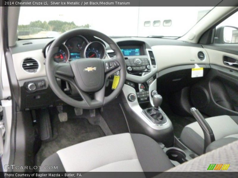 Silver Ice Metallic / Jet Black/Medium Titanium 2014 Chevrolet Cruze LS