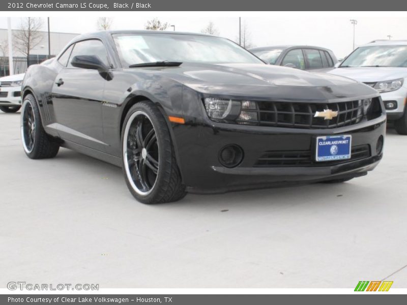Black / Black 2012 Chevrolet Camaro LS Coupe