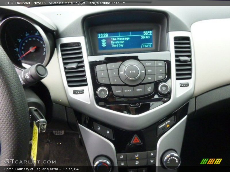 Silver Ice Metallic / Jet Black/Medium Titanium 2014 Chevrolet Cruze LS