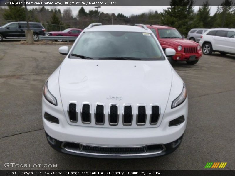 Bright White / Morocco - Black 2014 Jeep Cherokee Limited 4x4