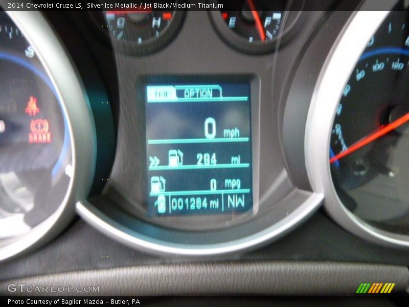 Silver Ice Metallic / Jet Black/Medium Titanium 2014 Chevrolet Cruze LS