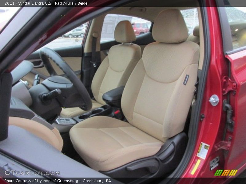 Red Allure / Beige 2011 Hyundai Elantra GLS