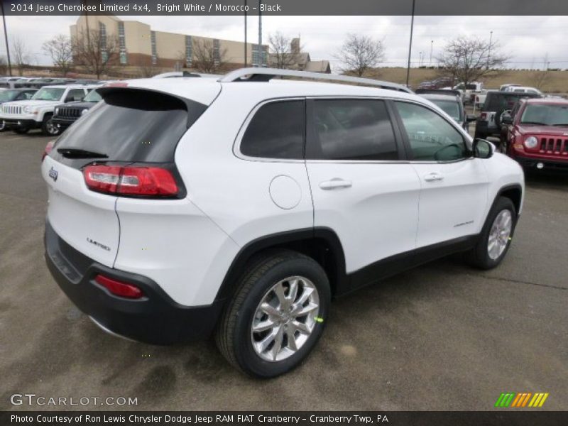 Bright White / Morocco - Black 2014 Jeep Cherokee Limited 4x4
