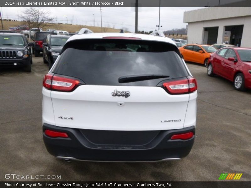 Bright White / Morocco - Black 2014 Jeep Cherokee Limited 4x4