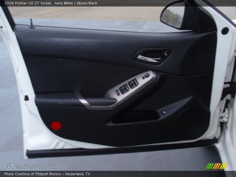 Ivory White / Ebony Black 2008 Pontiac G6 GT Sedan