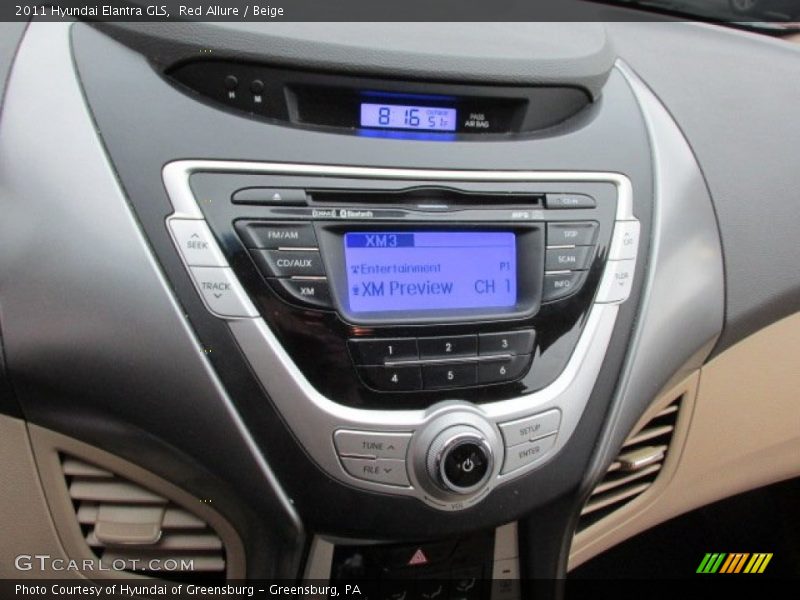 Red Allure / Beige 2011 Hyundai Elantra GLS