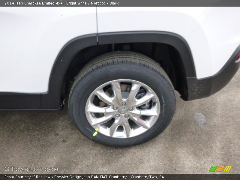 Bright White / Morocco - Black 2014 Jeep Cherokee Limited 4x4