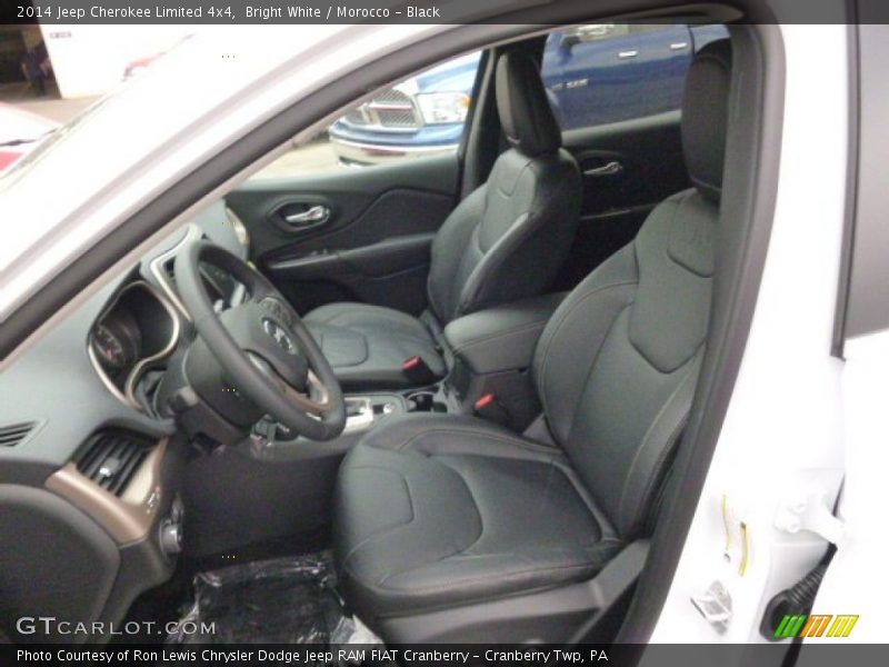 Bright White / Morocco - Black 2014 Jeep Cherokee Limited 4x4