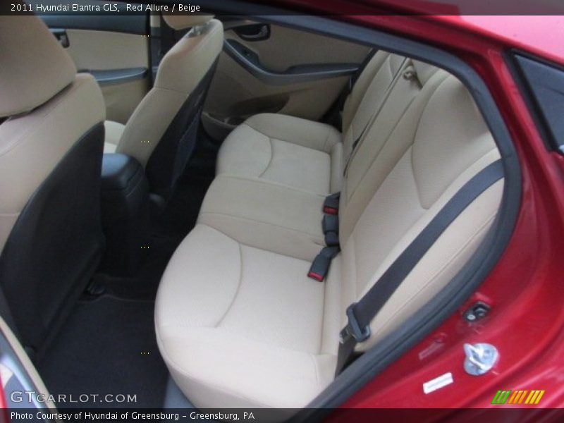 Red Allure / Beige 2011 Hyundai Elantra GLS