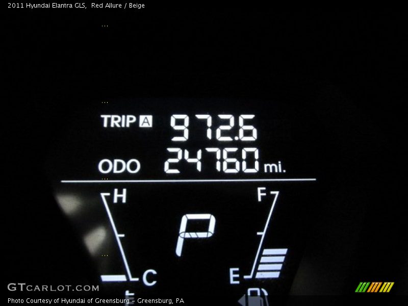 Red Allure / Beige 2011 Hyundai Elantra GLS