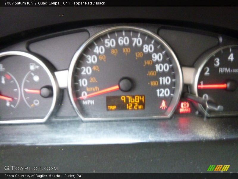  2007 ION 2 Quad Coupe 2 Quad Coupe Gauges