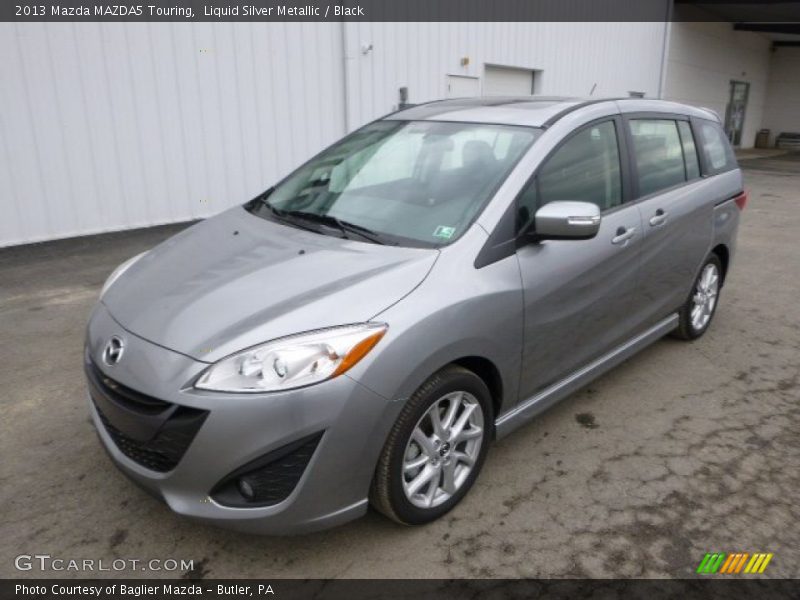 Liquid Silver Metallic / Black 2013 Mazda MAZDA5 Touring