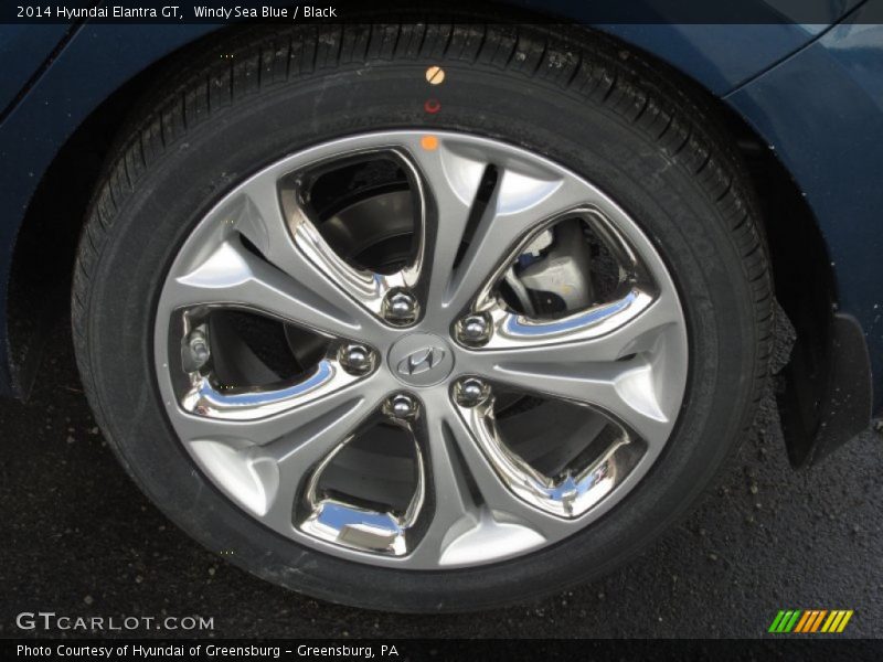 Windy Sea Blue / Black 2014 Hyundai Elantra GT