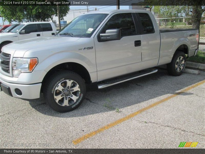 Ingot Silver / Steel Grey 2014 Ford F150 STX SuperCab