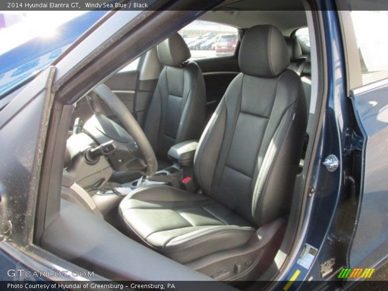 Windy Sea Blue / Black 2014 Hyundai Elantra GT