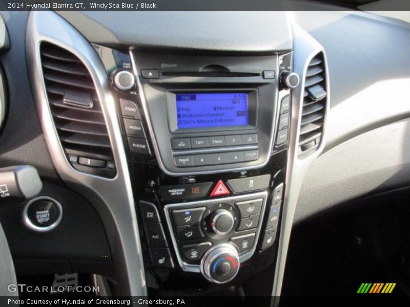 Windy Sea Blue / Black 2014 Hyundai Elantra GT