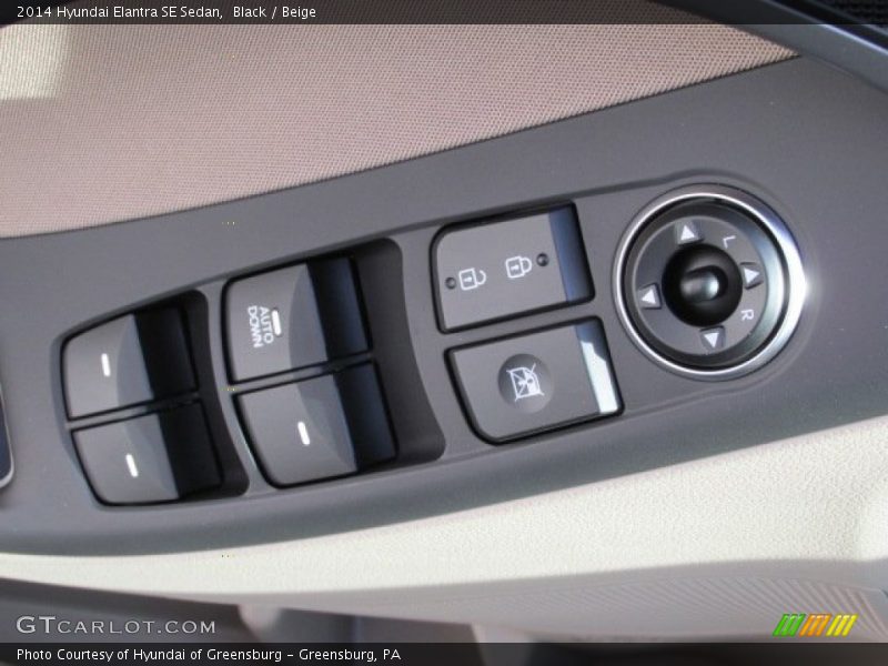 Black / Beige 2014 Hyundai Elantra SE Sedan