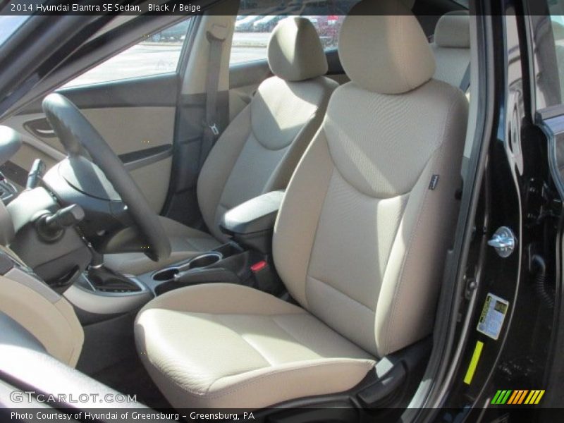Black / Beige 2014 Hyundai Elantra SE Sedan