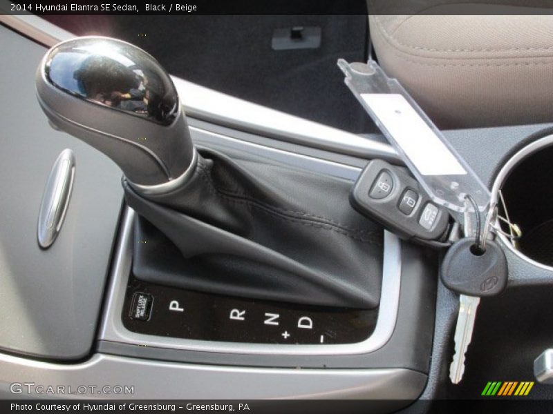 Black / Beige 2014 Hyundai Elantra SE Sedan