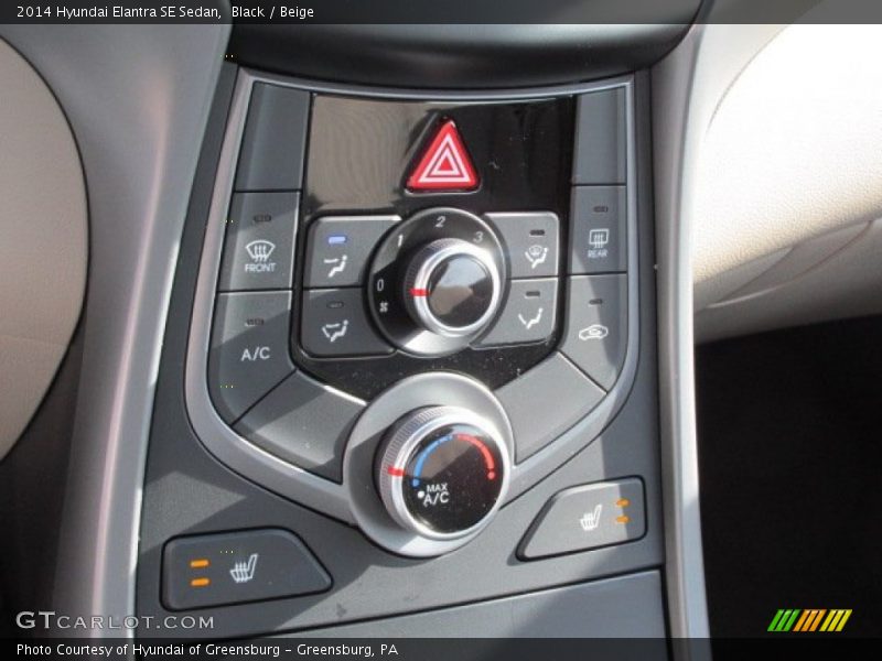 Black / Beige 2014 Hyundai Elantra SE Sedan
