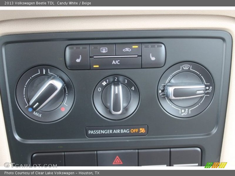 Candy White / Beige 2013 Volkswagen Beetle TDI