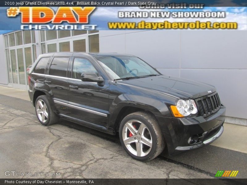 Brilliant Black Crystal Pearl / Dark Slate Gray 2010 Jeep Grand Cherokee SRT8 4x4