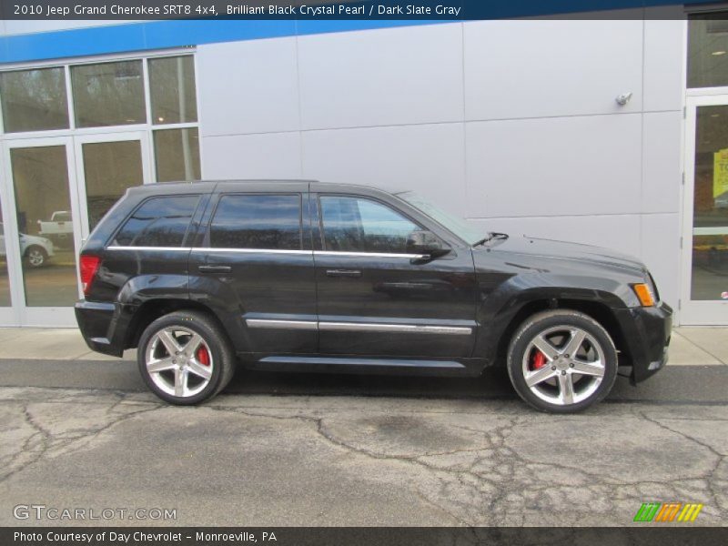 Brilliant Black Crystal Pearl / Dark Slate Gray 2010 Jeep Grand Cherokee SRT8 4x4