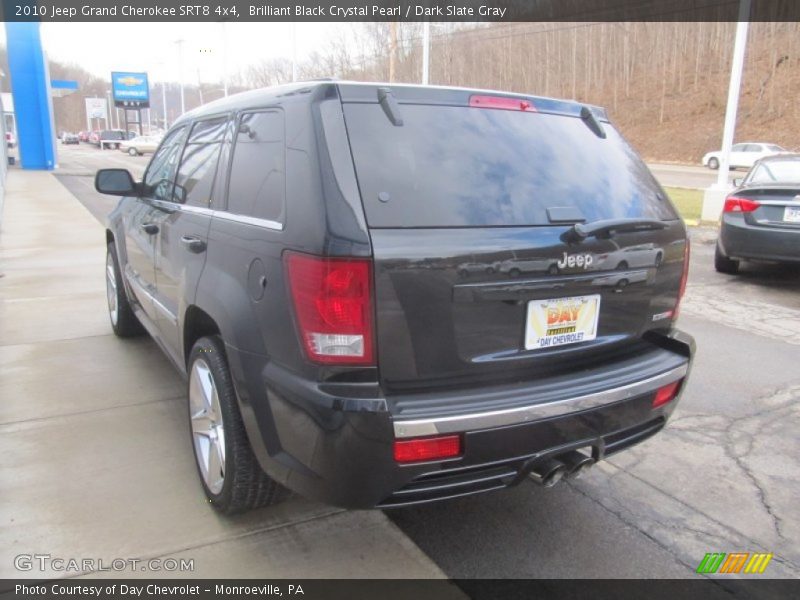 Brilliant Black Crystal Pearl / Dark Slate Gray 2010 Jeep Grand Cherokee SRT8 4x4