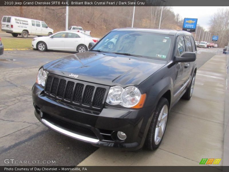 Brilliant Black Crystal Pearl / Dark Slate Gray 2010 Jeep Grand Cherokee SRT8 4x4