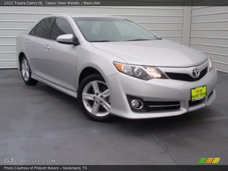 Classic Silver Metallic / Black/Ash 2012 Toyota Camry SE