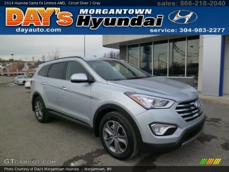 Circuit Silver / Gray 2014 Hyundai Santa Fe Limited AWD