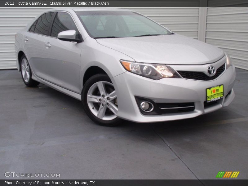 Classic Silver Metallic / Black/Ash 2012 Toyota Camry SE