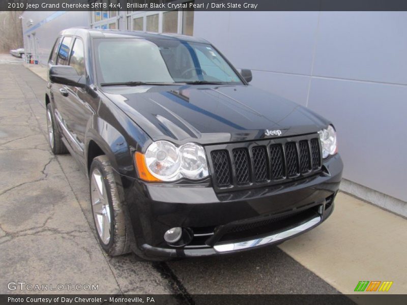 Brilliant Black Crystal Pearl / Dark Slate Gray 2010 Jeep Grand Cherokee SRT8 4x4