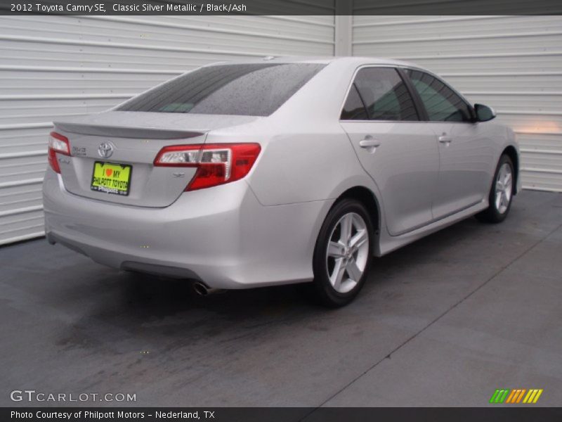 Classic Silver Metallic / Black/Ash 2012 Toyota Camry SE