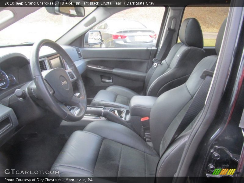 Brilliant Black Crystal Pearl / Dark Slate Gray 2010 Jeep Grand Cherokee SRT8 4x4