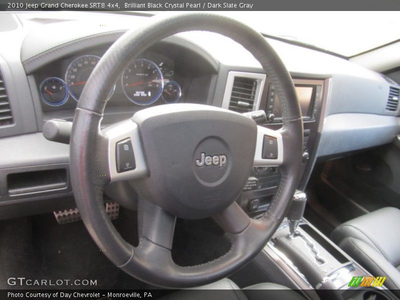 Brilliant Black Crystal Pearl / Dark Slate Gray 2010 Jeep Grand Cherokee SRT8 4x4