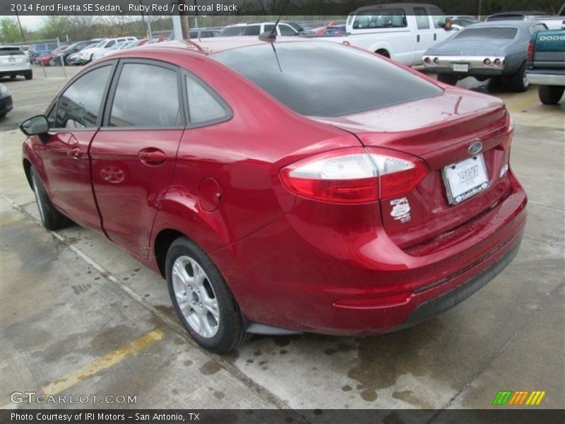 Ruby Red / Charcoal Black 2014 Ford Fiesta SE Sedan